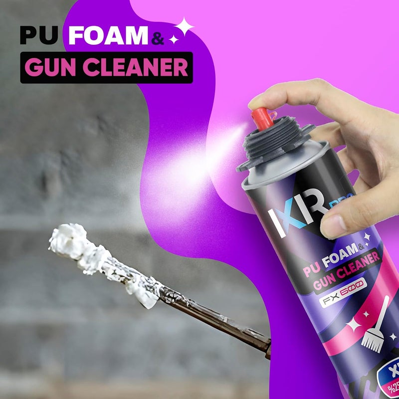 ixirpro Foam Gun Cleaner (9.8 oz. / 280 g) Spray Gun Cleaner, Cured Foam Remover, Dissolver, Expanding Polyurethane PU Sealant Remover - Image 3